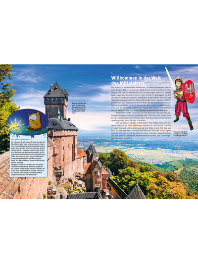Entdecke das Mittelalter - Kinderbuch Sachbuch - Beispielseite01 Entdecke das Mittelalter - Kinderbuch Sachbuch - Beispielseite01